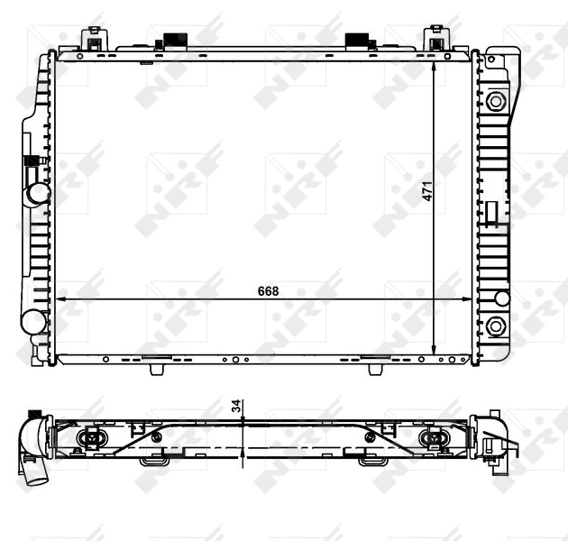 NRF Radiateur 55315