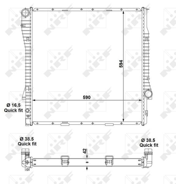 NRF Radiateur 55328