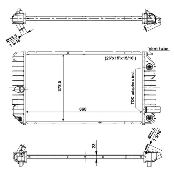 NRF Radiateur 56007