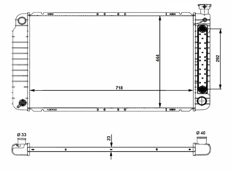 NRF Radiateur 56012