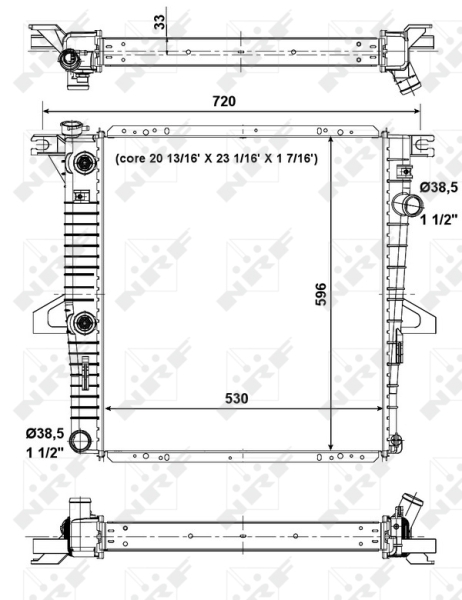 NRF Radiateur 56033