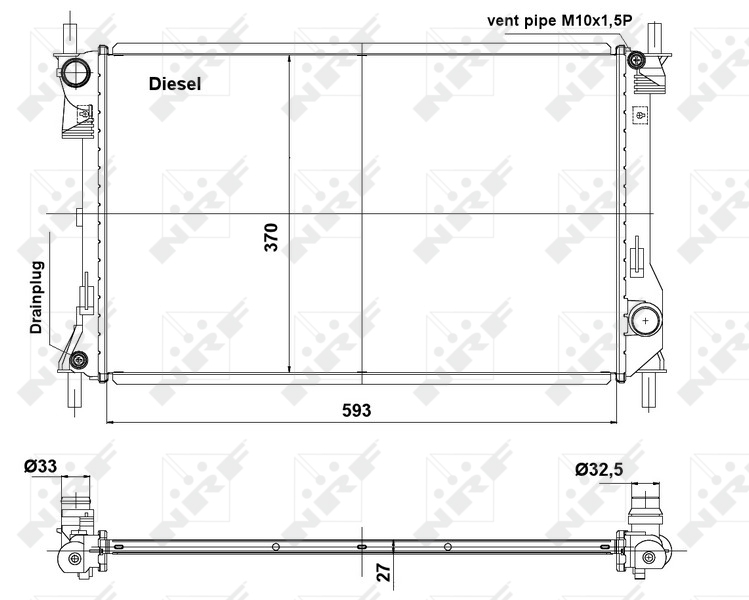 NRF Radiateur 56040