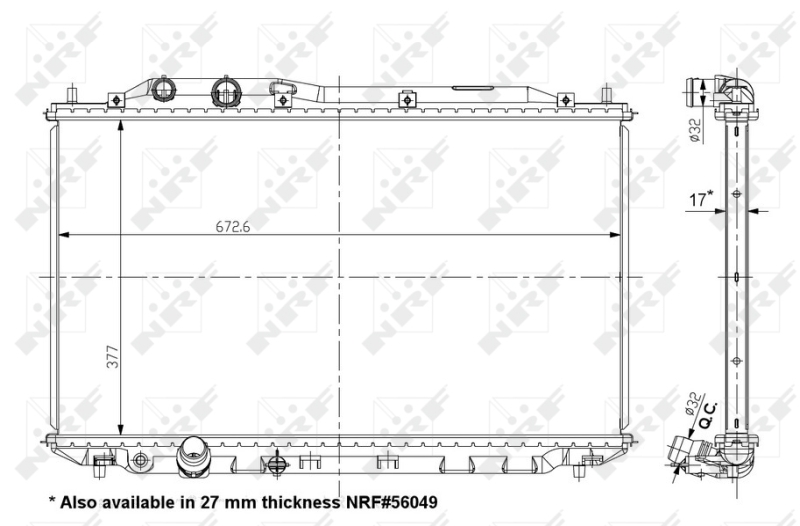 NRF Radiateur 56050