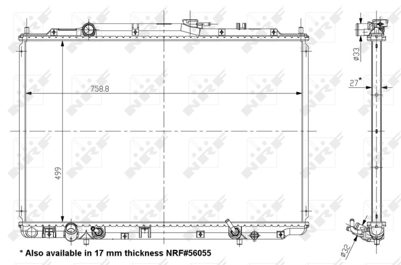 NRF Radiateur 56053