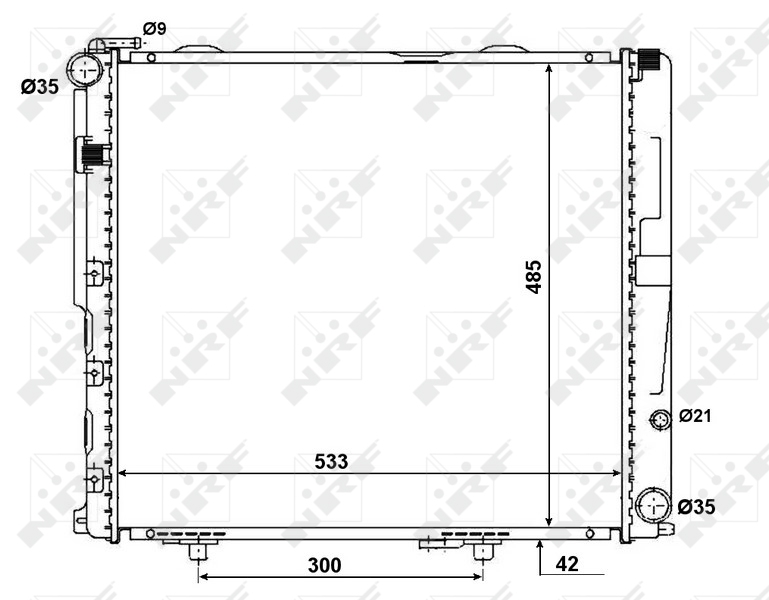 NRF Radiateur 56075
