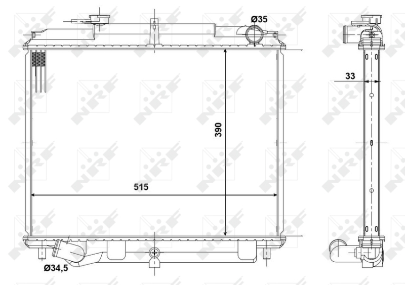 NRF Radiateur 56083