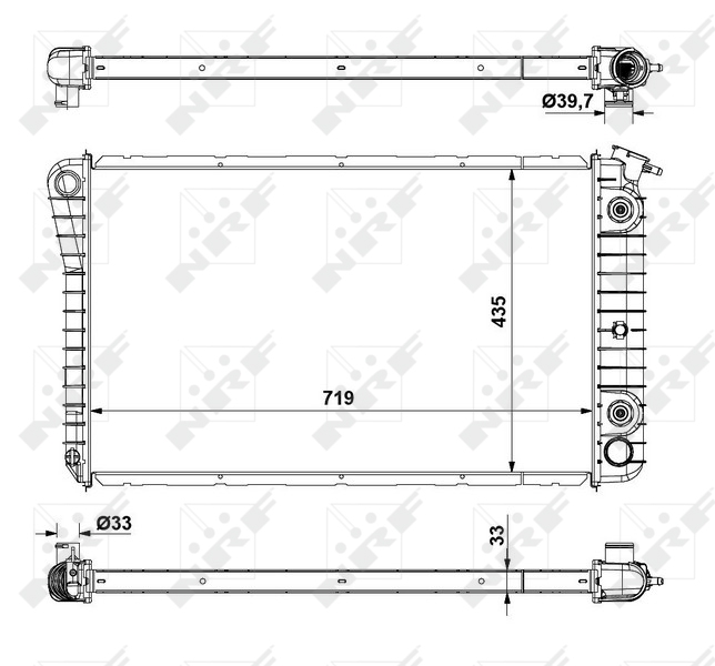 NRF Radiateur 56092