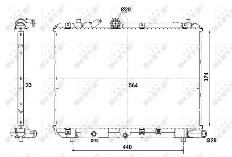 NRF Radiateur 56101