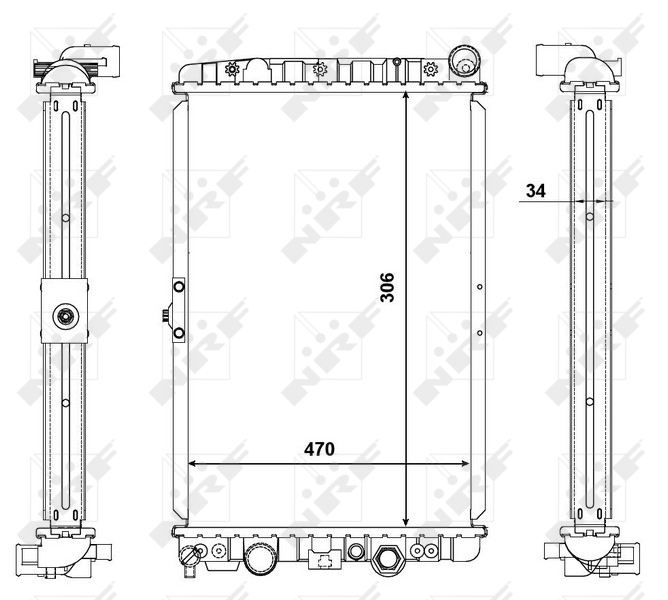 NRF Radiateur 56123