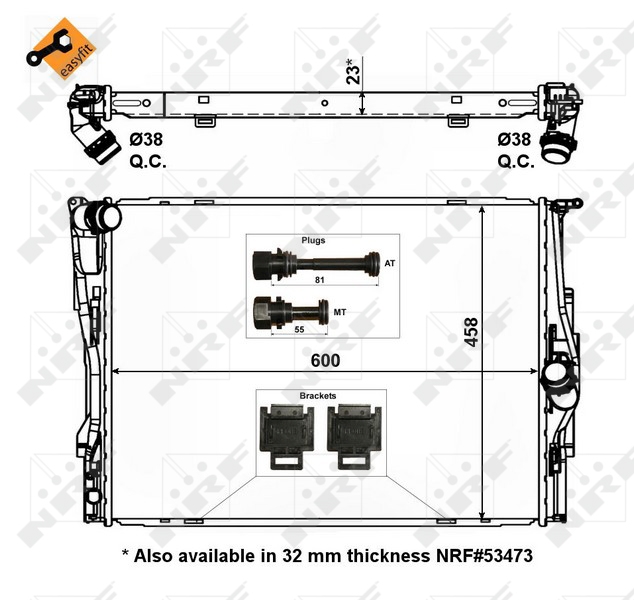 NRF Radiateur 56129