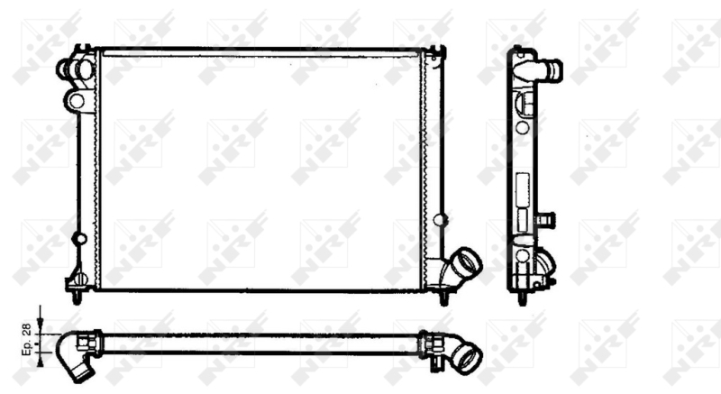 NRF Radiateur 58077