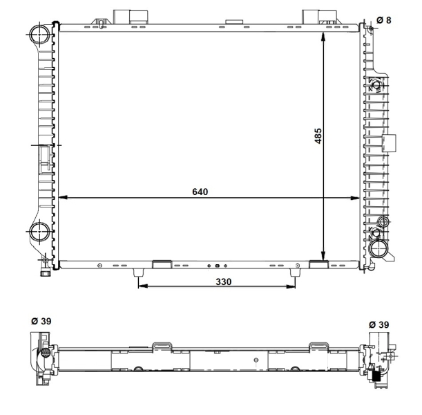 NRF Radiateur 58098