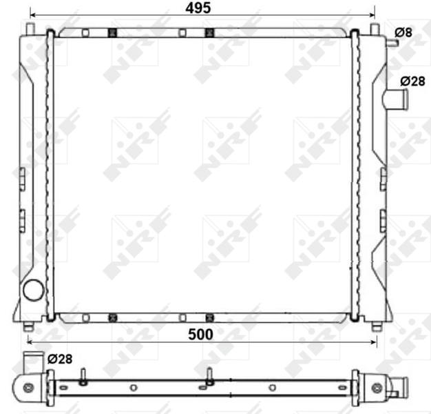 NRF Radiateur 58107A