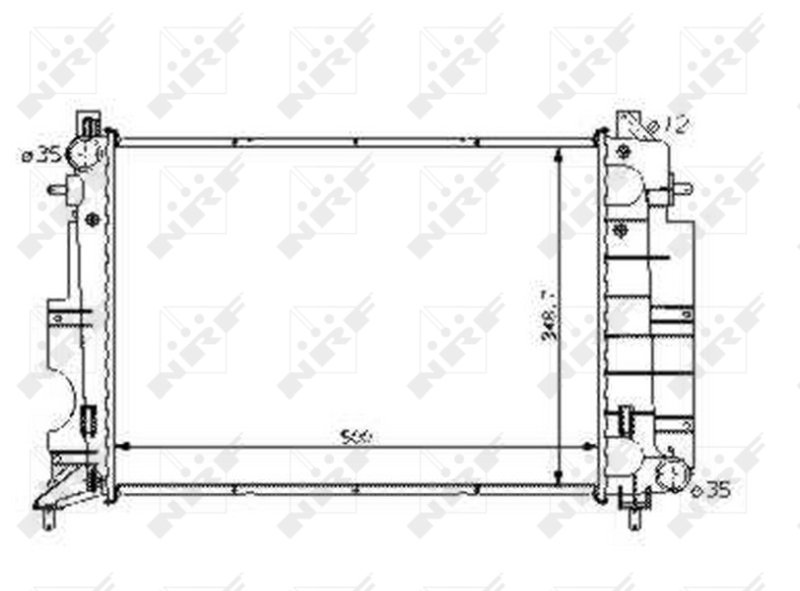 NRF Radiateur 58108