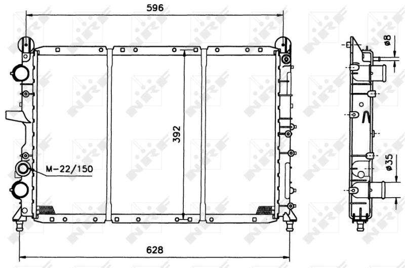 NRF Radiateur 58123