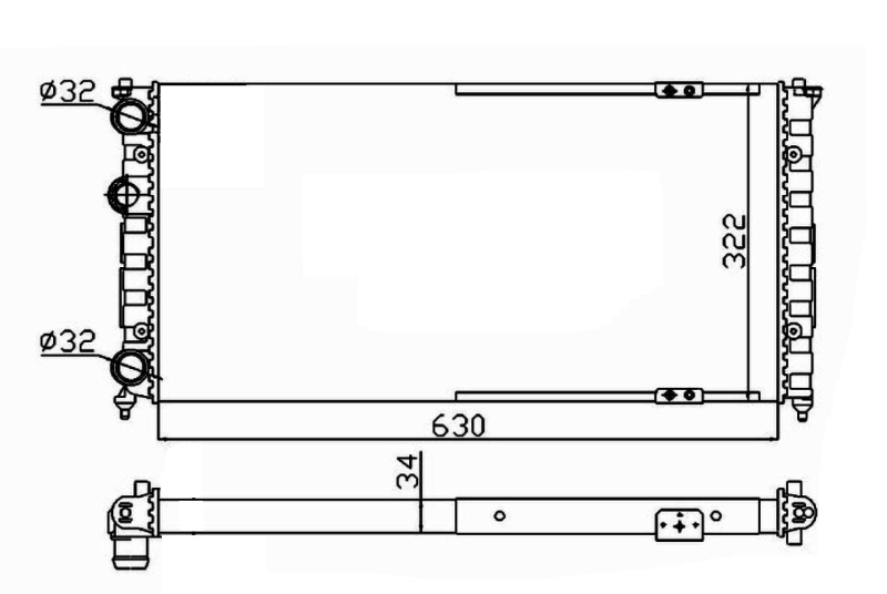 NRF Radiateur 58135