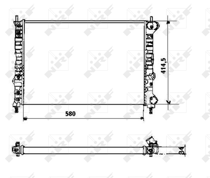 NRF Radiateur 58169