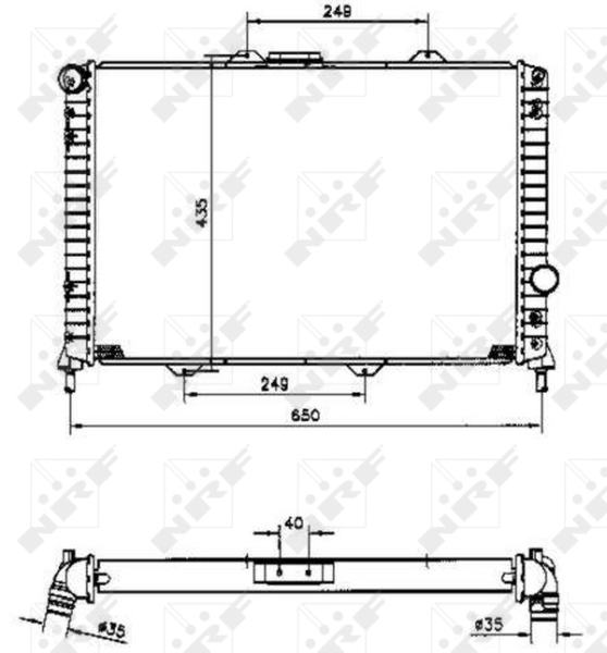 NRF Radiateur 58254