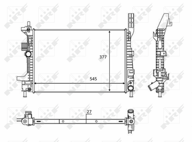 NRF Radiateur 58284