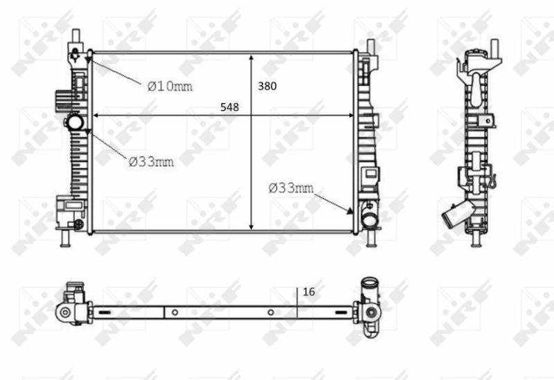 NRF Radiateur 58289