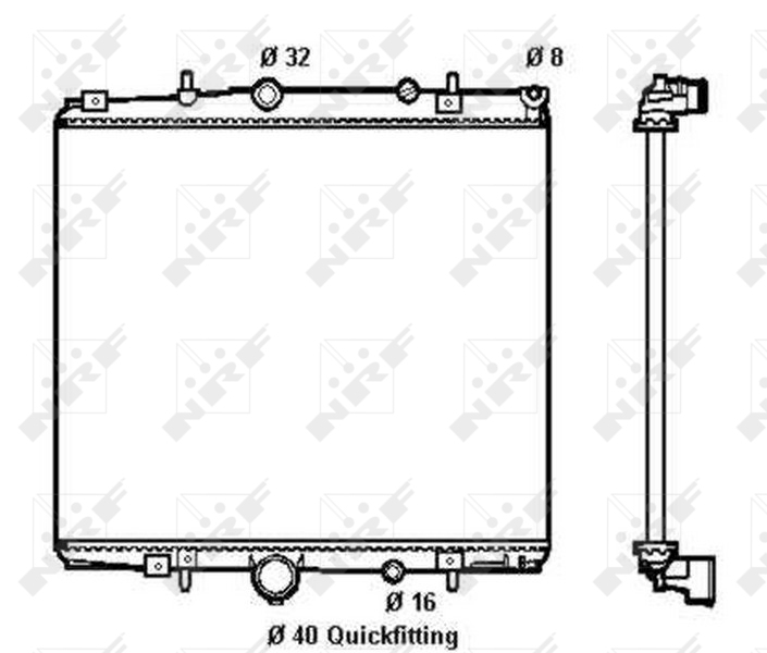 NRF Radiateur 58313