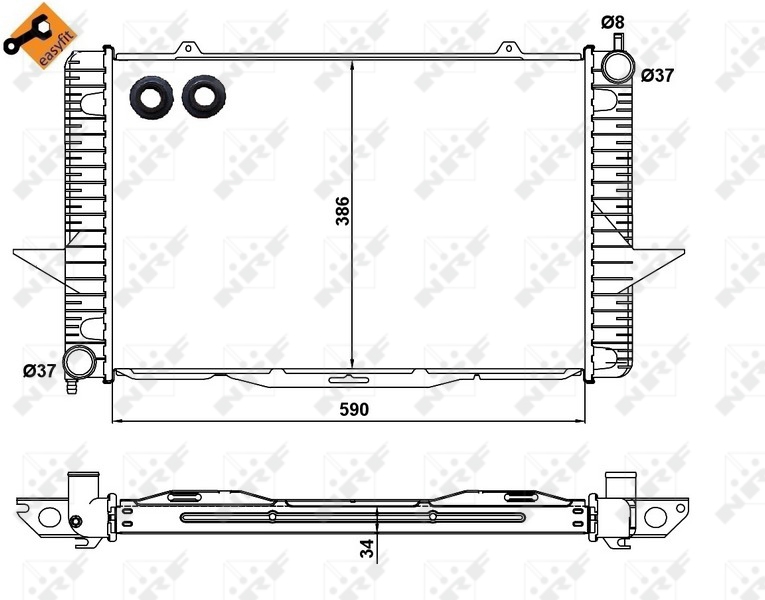 NRF Radiateur 58342