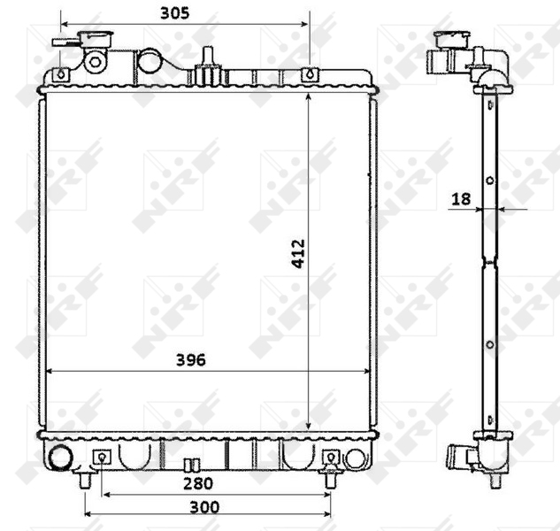 NRF Radiateur 58354