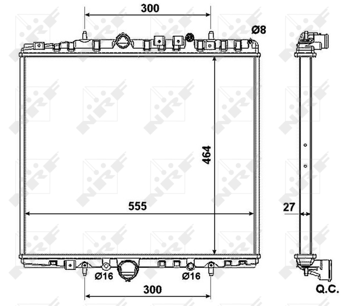 NRF Radiateur 58373