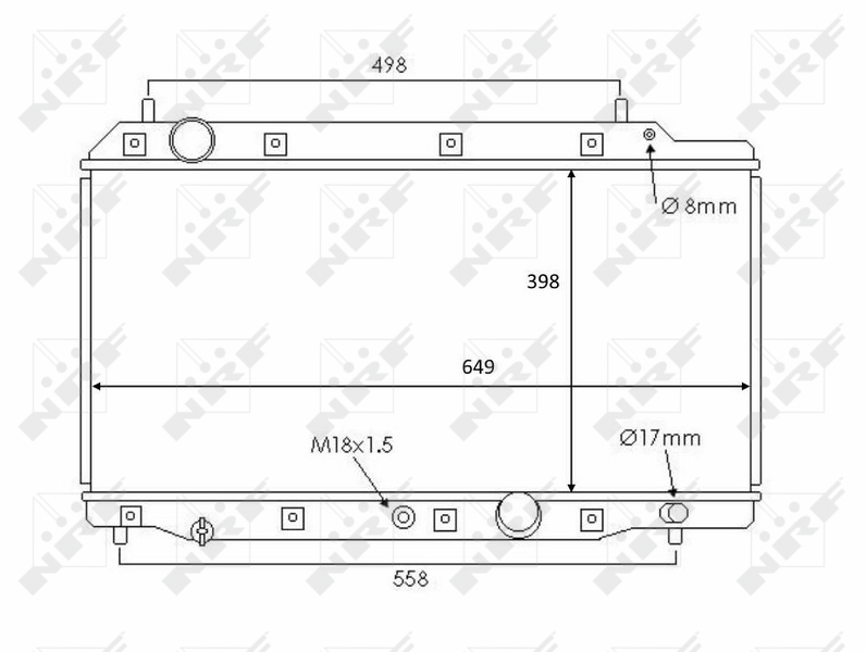 NRF Radiateur 58383