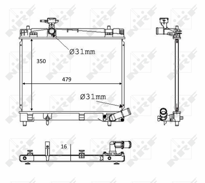 NRF Radiateur 58384