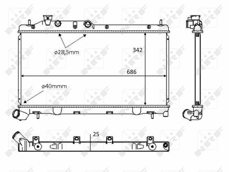 NRF Radiateur 58385