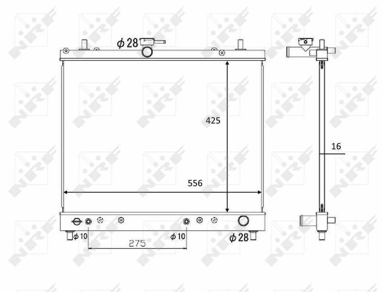 NRF Radiateur 58446