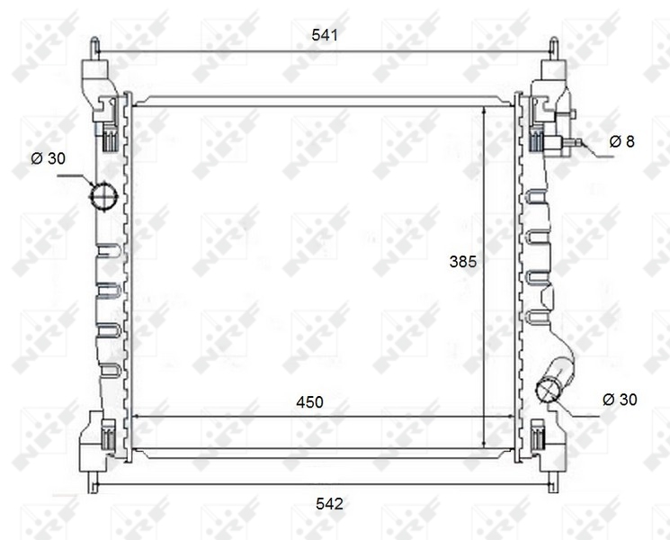 NRF Radiateur 58454