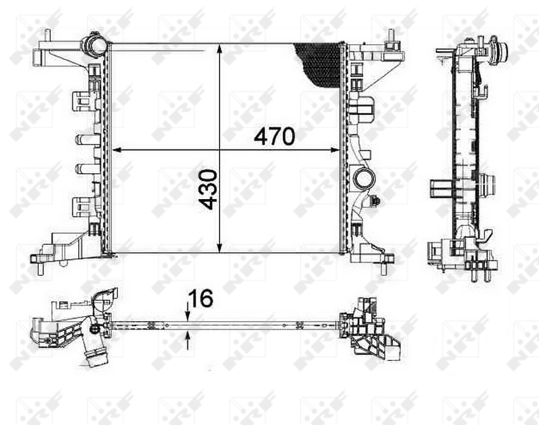 NRF Radiateur 58477