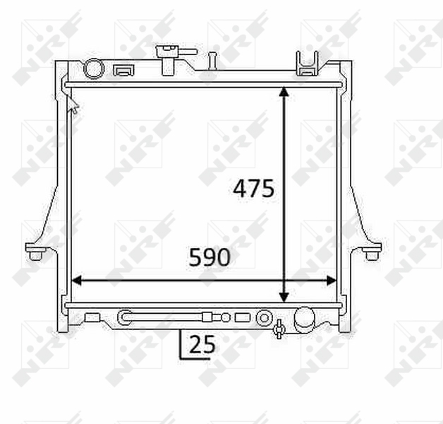 NRF Radiateur 58480