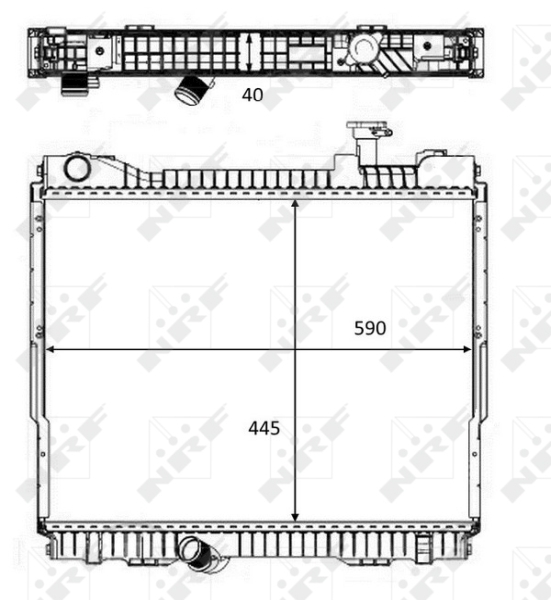 NRF Radiateur 58484