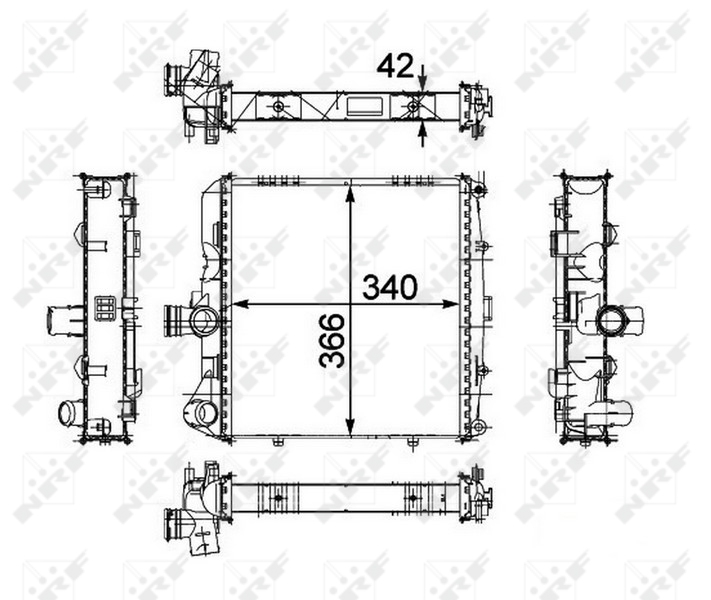 NRF Radiateur 58486