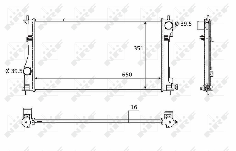 NRF Radiateur 58558