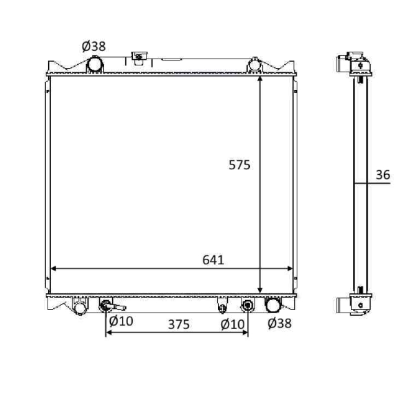 NRF Radiateur 58647