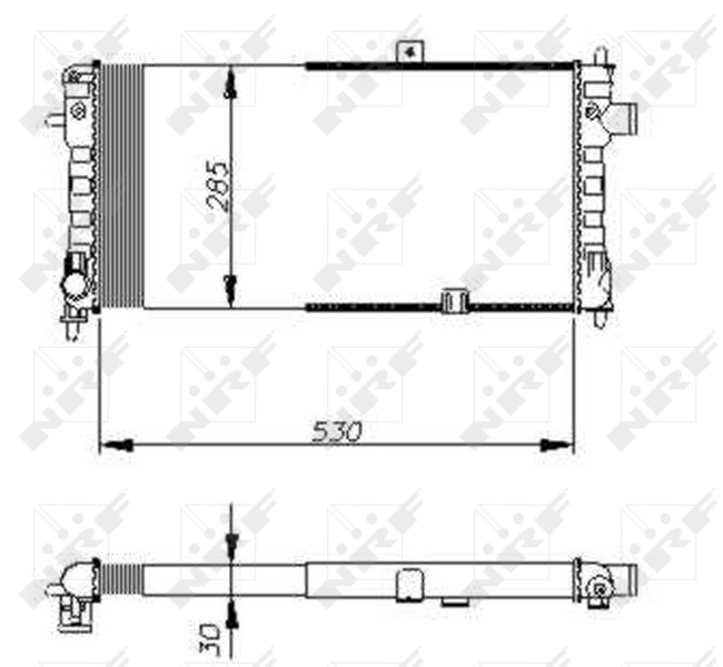 NRF Radiateur 58675