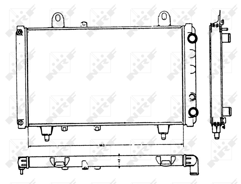 NRF Radiateur 58749