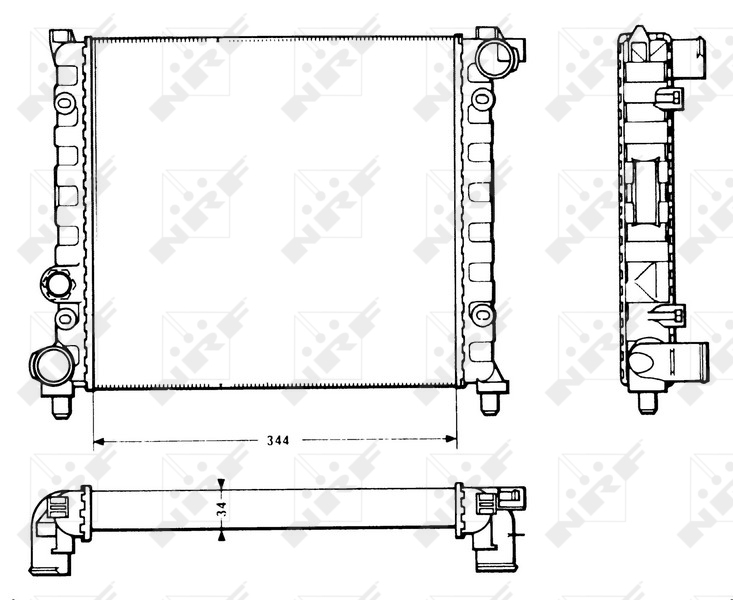 NRF Radiateur 58766
