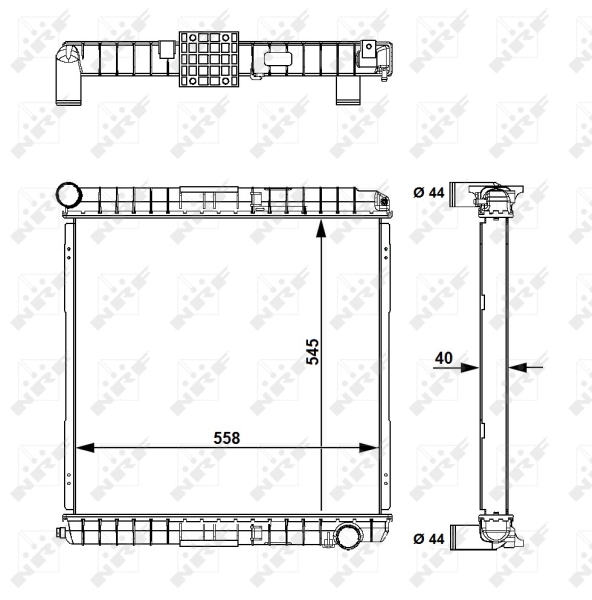 NRF Radiateur 58827