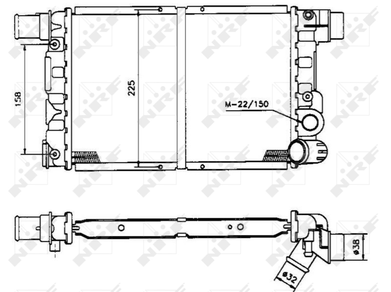 NRF Radiateur 58844