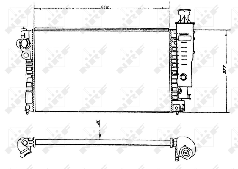 NRF Radiateur 58891