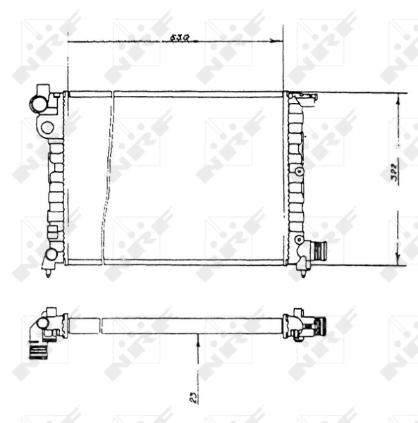 NRF Radiateur 58893