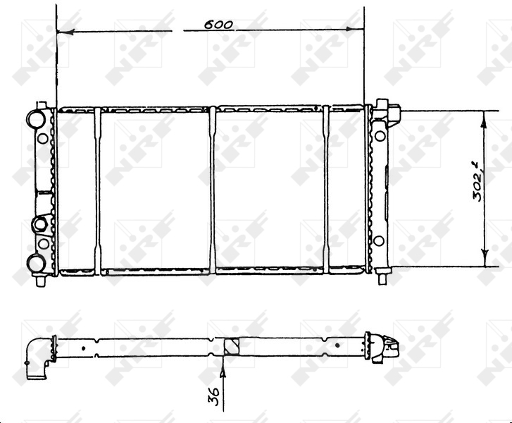 NRF Radiateur 58904