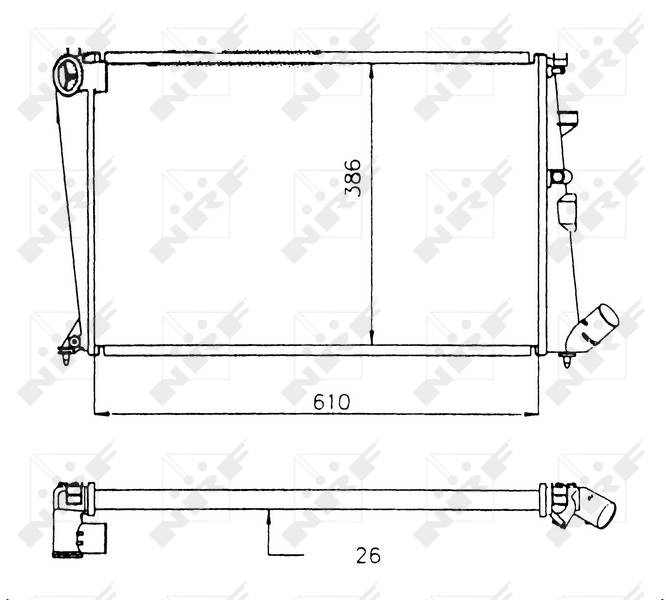 NRF Radiateur 58914