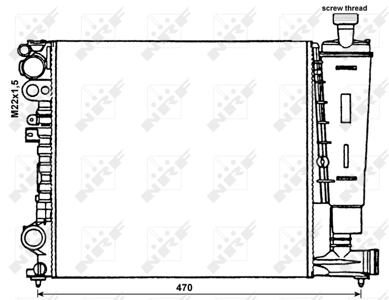 NRF Radiateur 58959