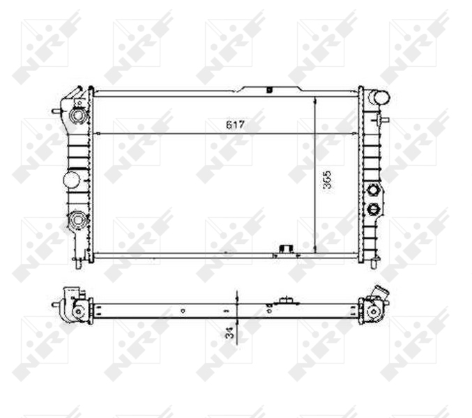 NRF Radiateur 58973